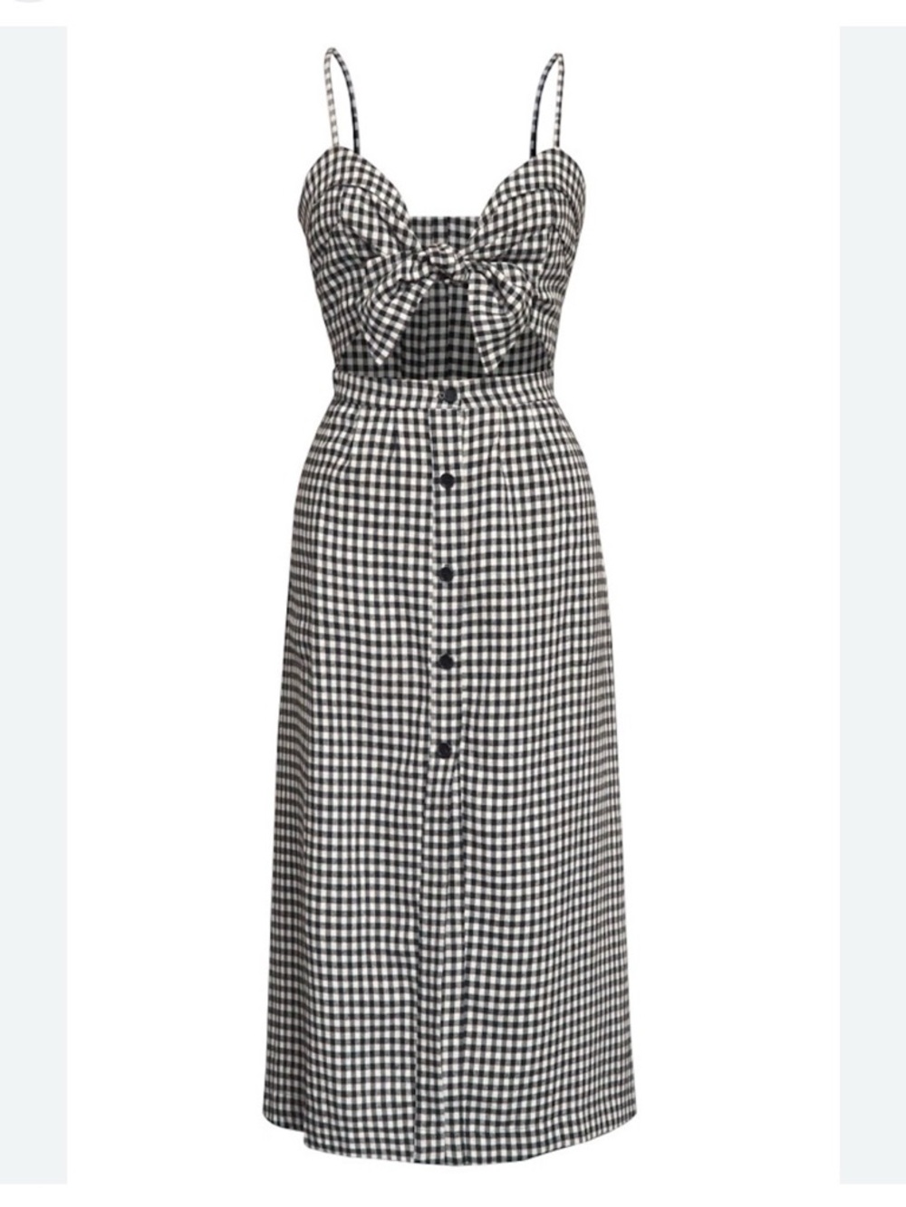 Reformation Gingham Riley Dress - Picture 2 of 8